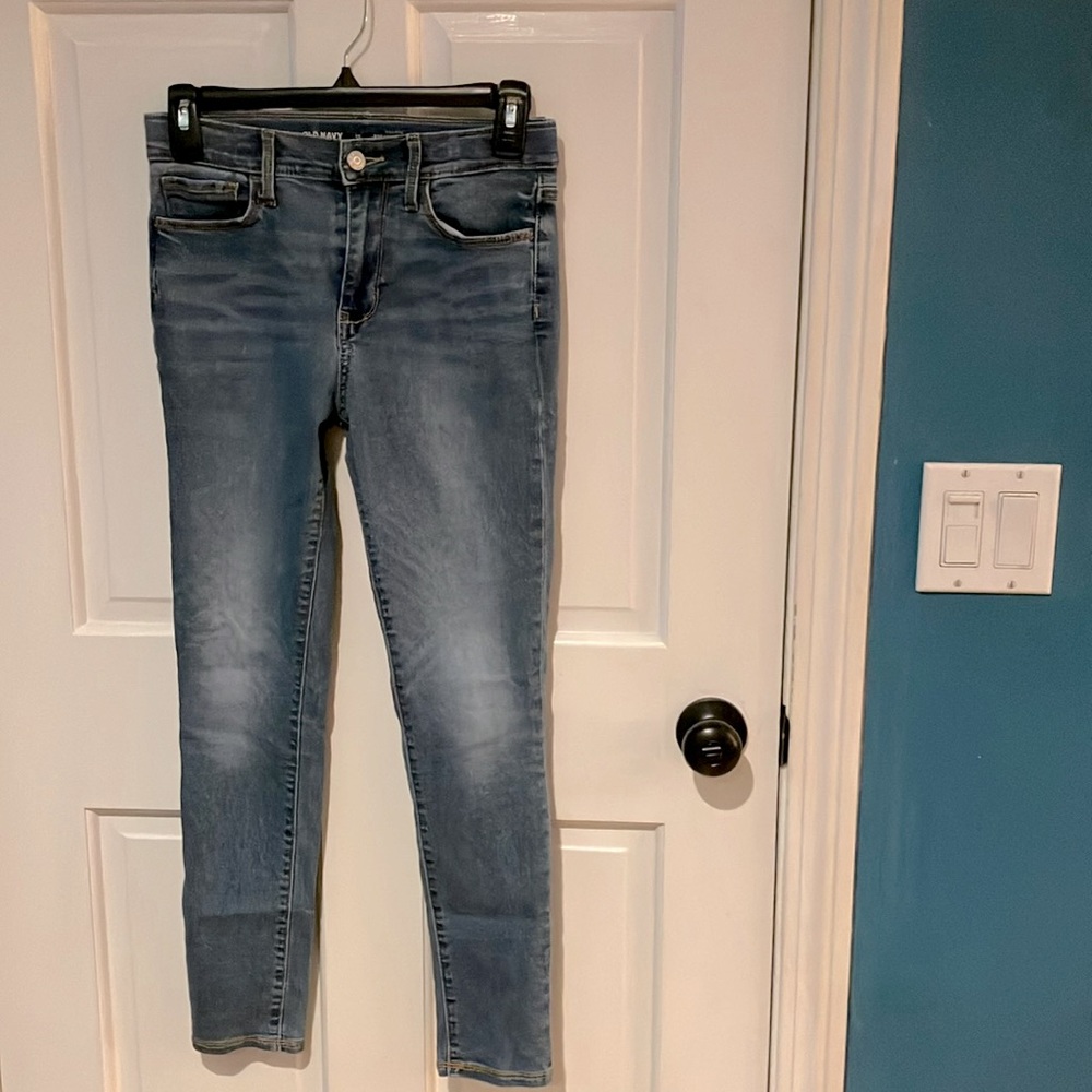 Old Navy size 12 girls skinny jeggings high rise